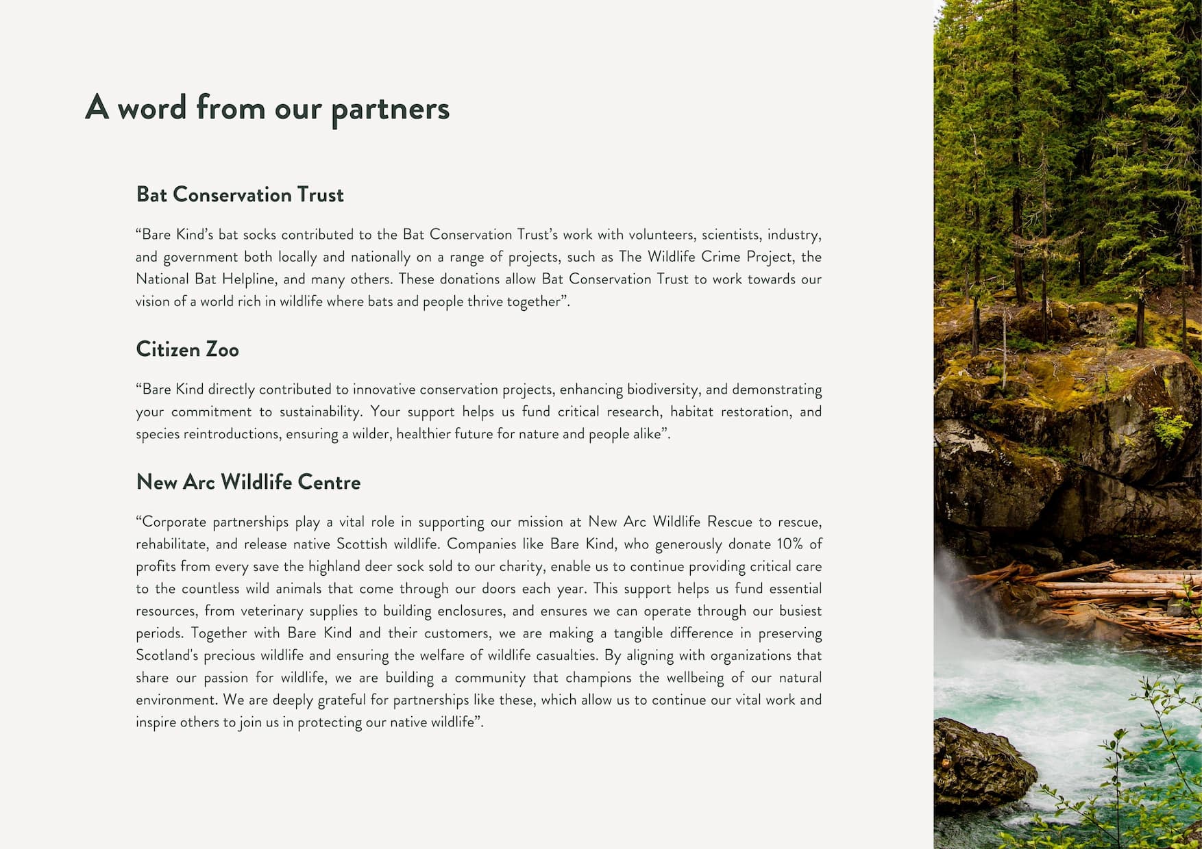 Impact report, Hear from our charities