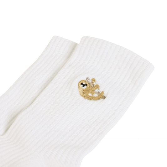 sloth ribbed socks