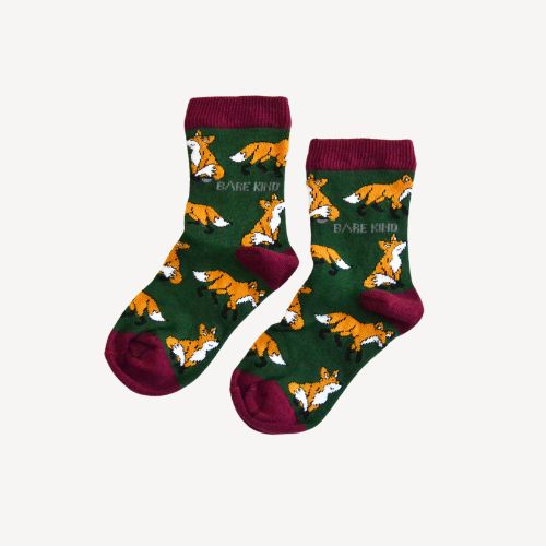 fox bamboo socks for kids