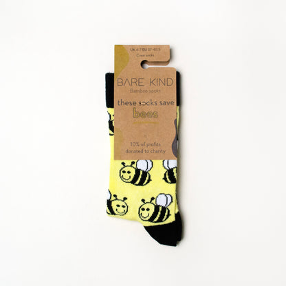 Save the Bees Bamboo Socks