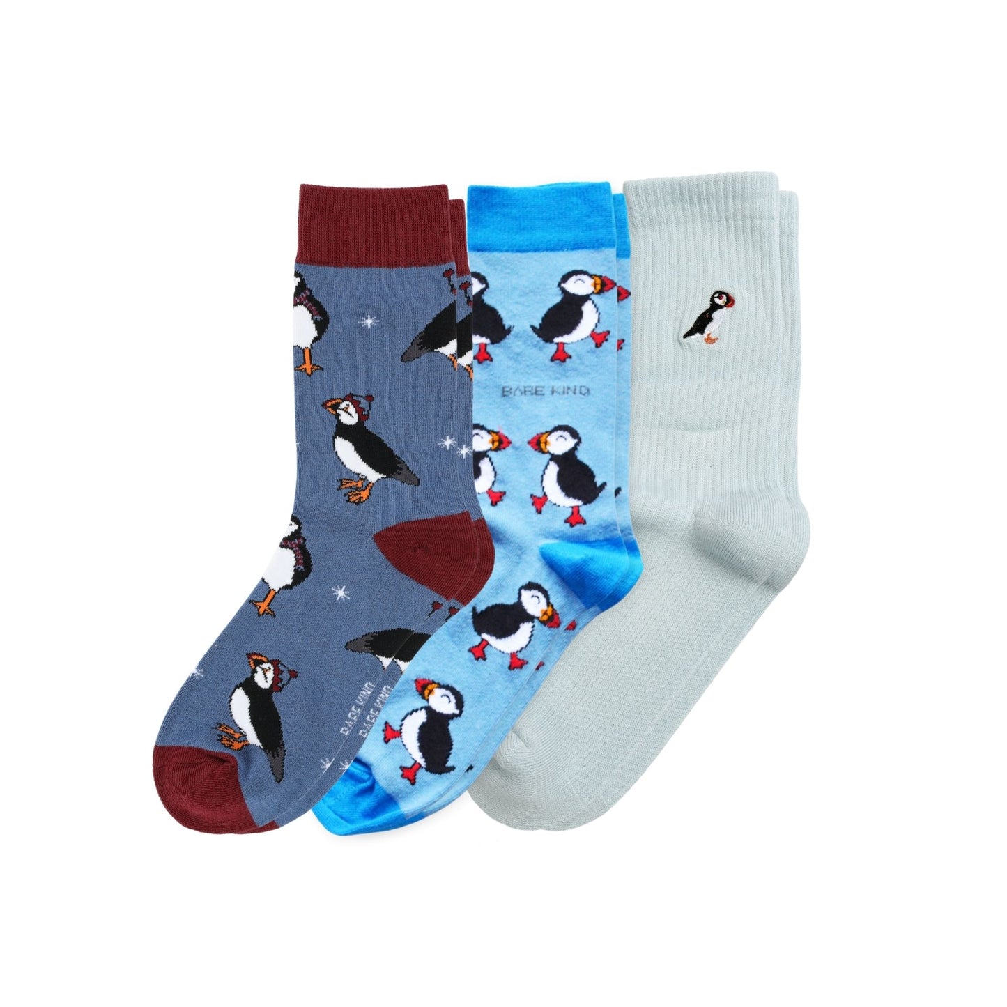 Blue Puffin Christmas Bundle of 3