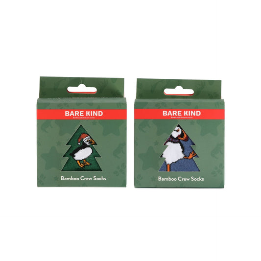 Christmas Puffin Baubles Bundle of 2