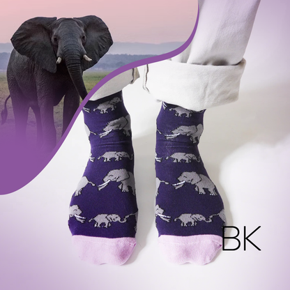 Save the Elephants Bamboo Socks