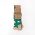 Green hedghog trainer socks that save the hedghogs