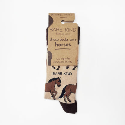 Save the Horses Bamboo Socks