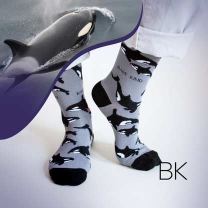 Save the Orcas Bamboo Socks