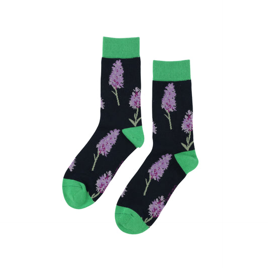 Pair of orchid bamboo socks