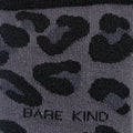 design closeup of black panther print socks