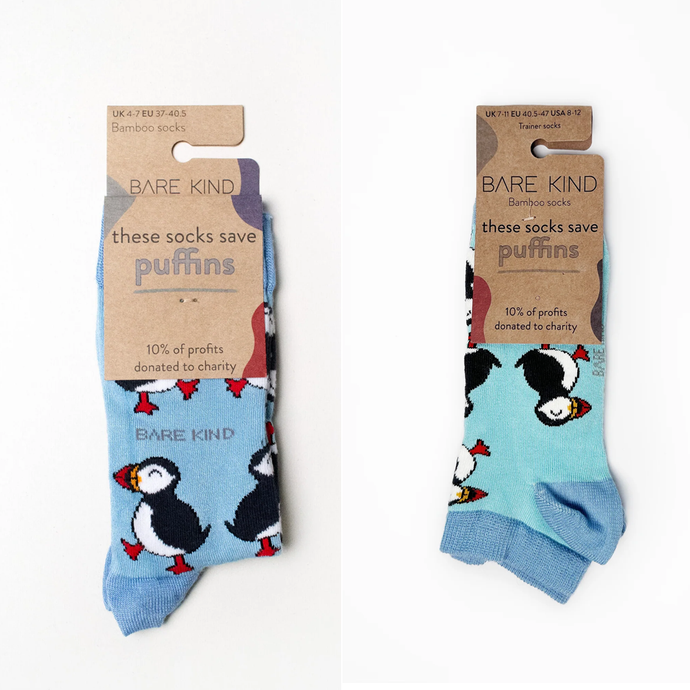 Blue Puffin 2 Pack Bamboo Sock Set