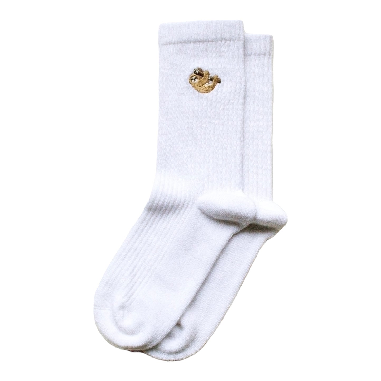 Save the Sloths Ribbed Bamboo Socks