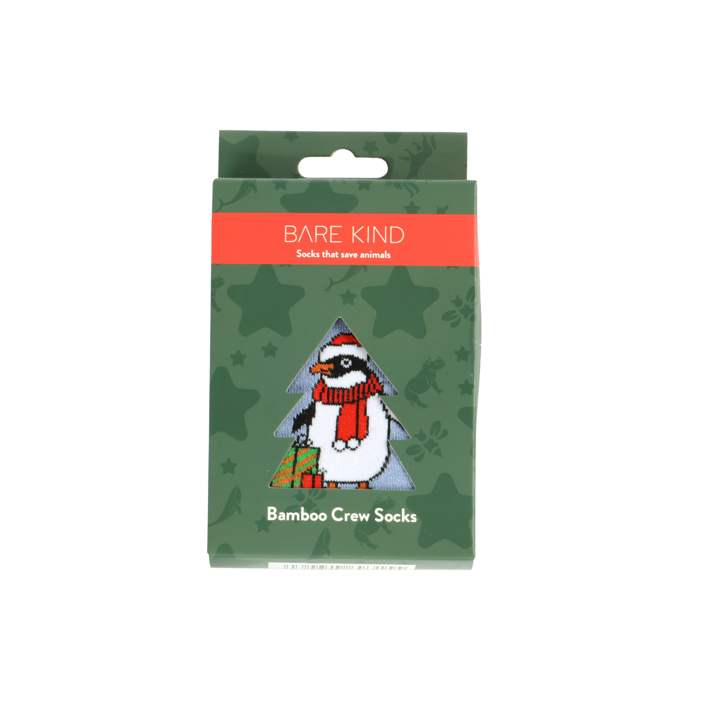 Christmas Bauble Penguin Bamboo Socks