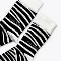 cuff closeup flat lay of zebra print bamboo socks