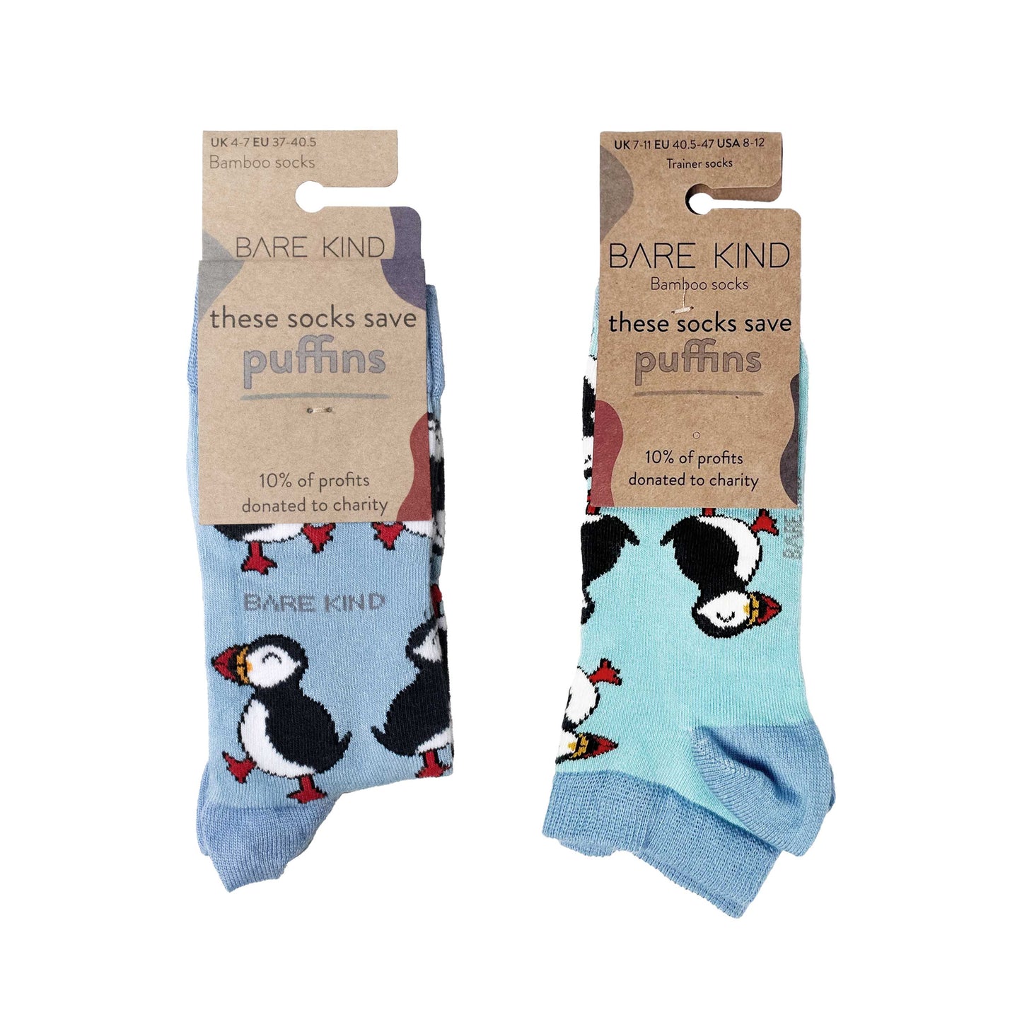 Blue Puffin 2 Pack Bamboo Sock Set