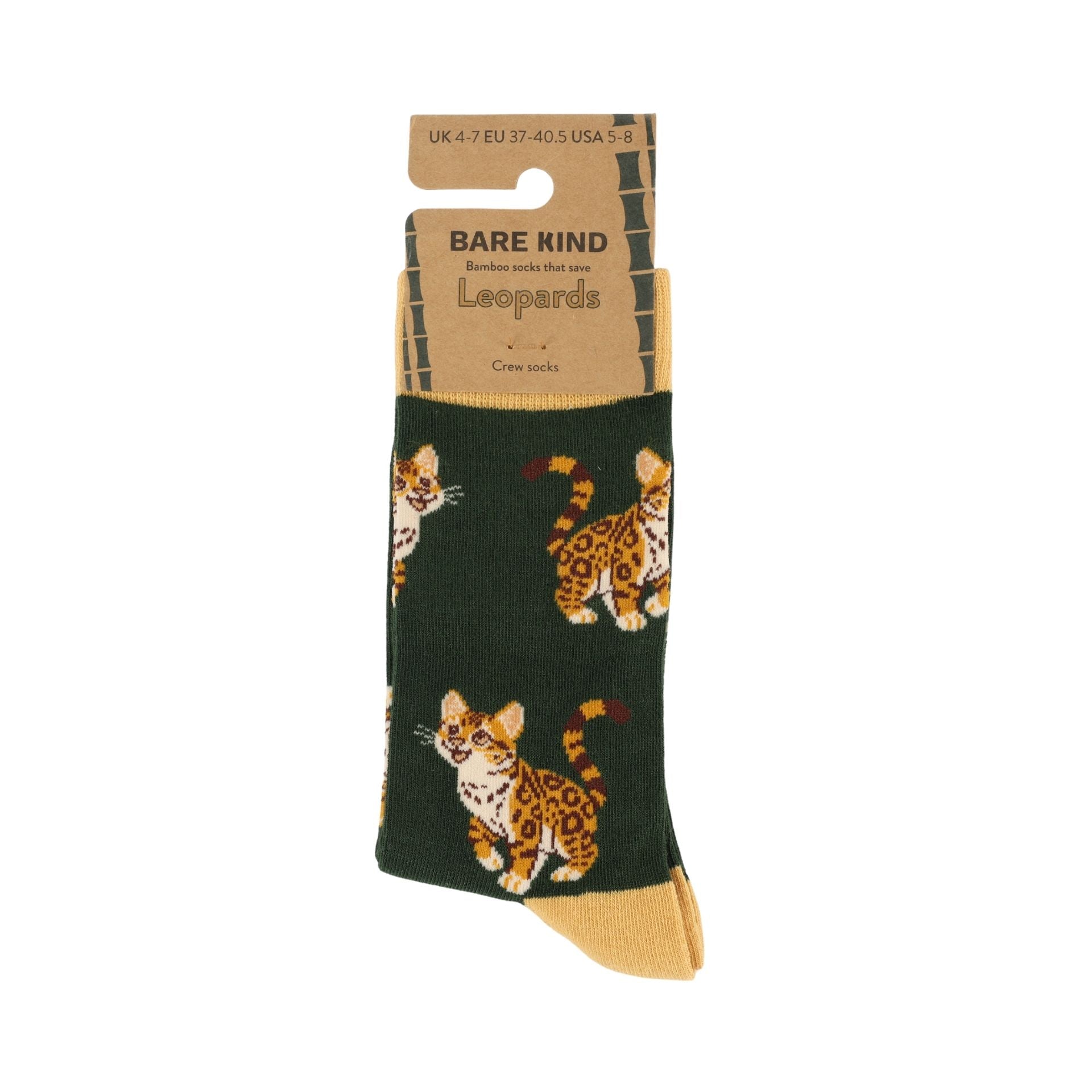 Flat lay of Leopards bamboo socks