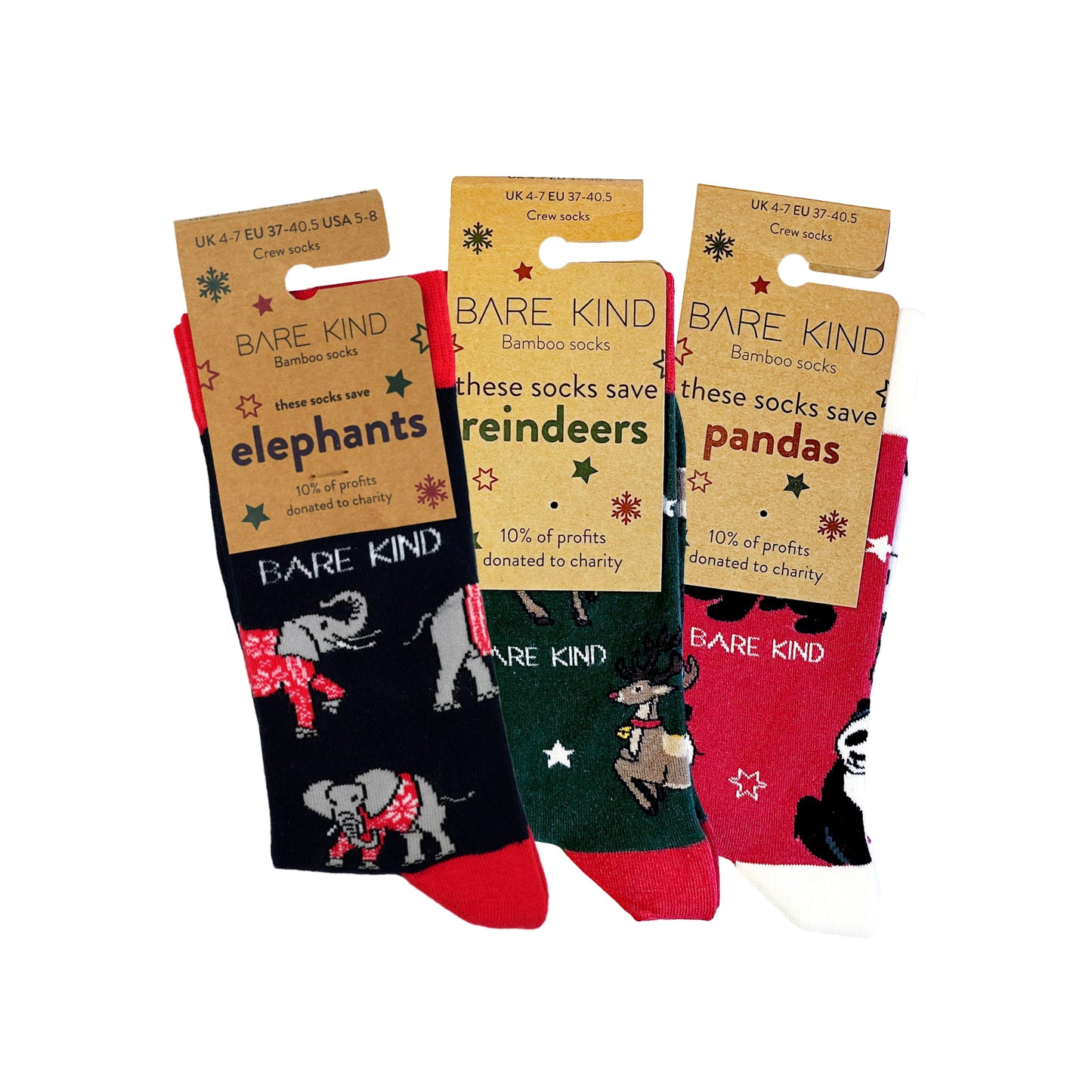 Christmas 3 Pack Bamboo Sock Set