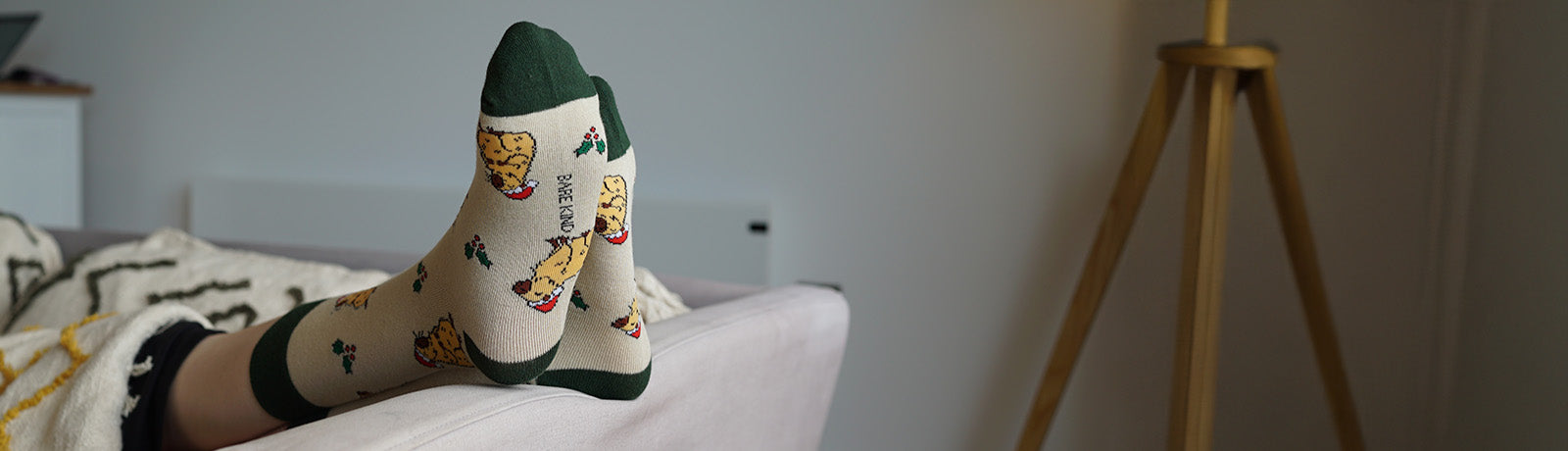 Person wearing our capybaras bamboo socks