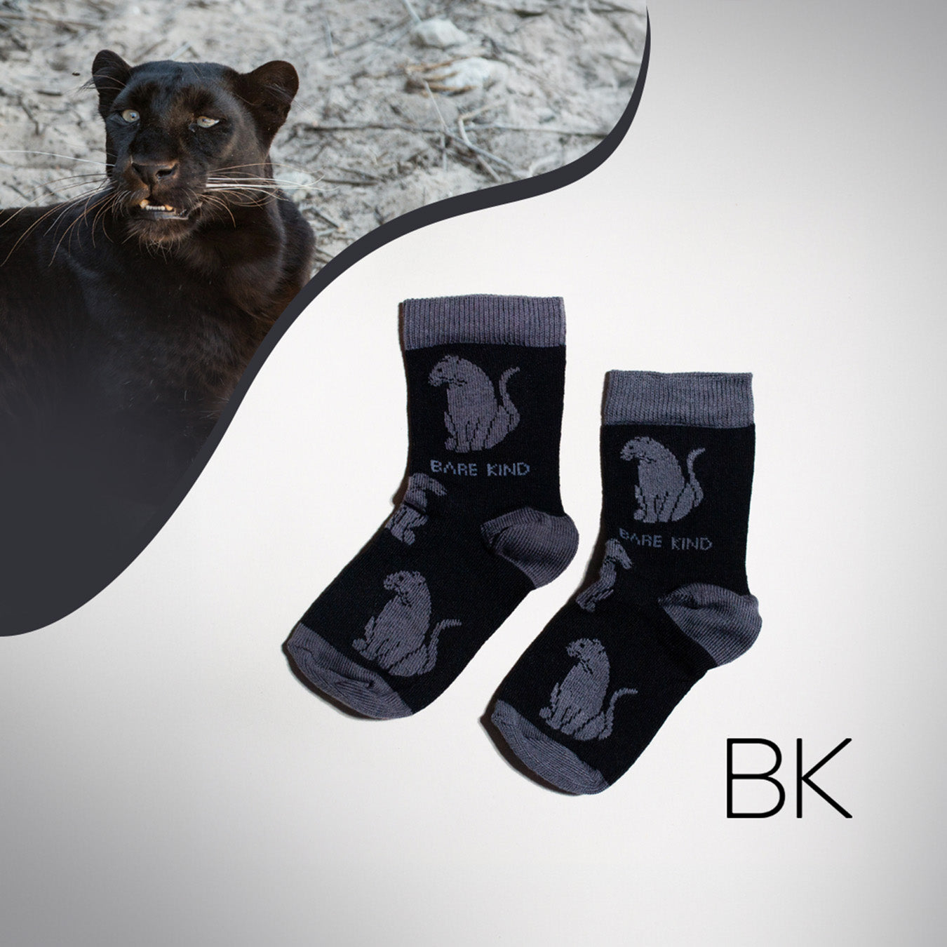 Save the Black Panthers Bamboo Socks for Kids