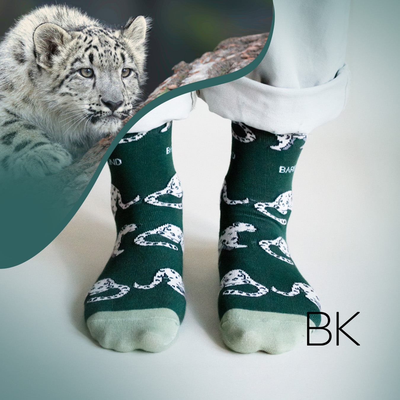 Save the Snow Leopards Bamboo Socks