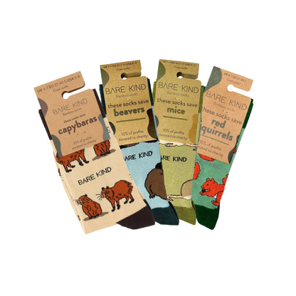 Rodent 4 Pack Bamboo Sock Set