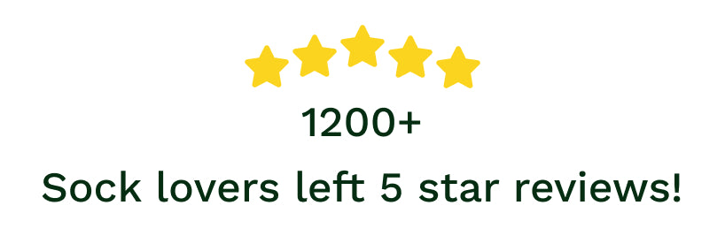 More than 1200 sock lovers left 5 star reviews for Bare Kind bamboo socks