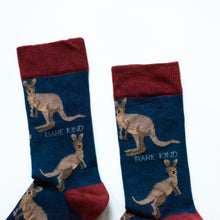 cuff closeup of wallaby bamboo socks