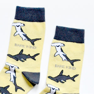 cuff closeup of shark socks