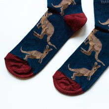 toe closeup of wallaby bamboo socks